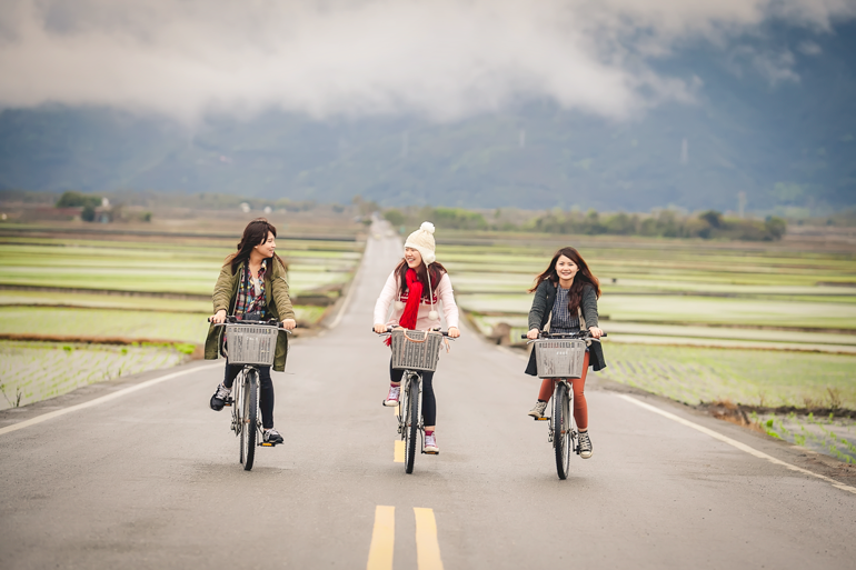 Bike route in Chishang